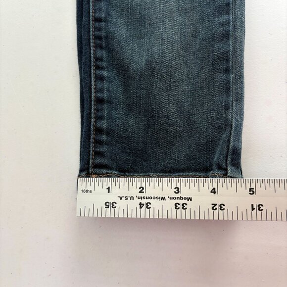 Free People Distressed Overalls Size 24 Blue Denim Jeans Bib Side Zipper - Picture 15 of 15